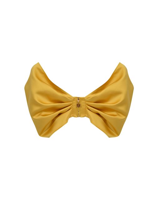 Top a fiocco in duchesse Elisabetta Franchi | TO05662E2EV4